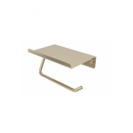 Portarrollos con repisa oro cepillado Essential - Imagen 2