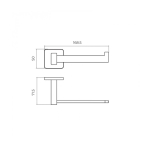 Portarrollos cromo Technic