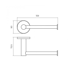 Portarrollos oro cepillado Essential
