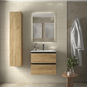 SALGAR BEQUIA METAL 2C Mueble de baño suspendido 60-70-80-100 Lavabo Constanza