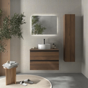 SALGAR BEQUIA METAL Mueble de baño suspendido 60-70-80-100 Lavabo Lisboa