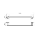 Toallero acero S.316 Practic 40