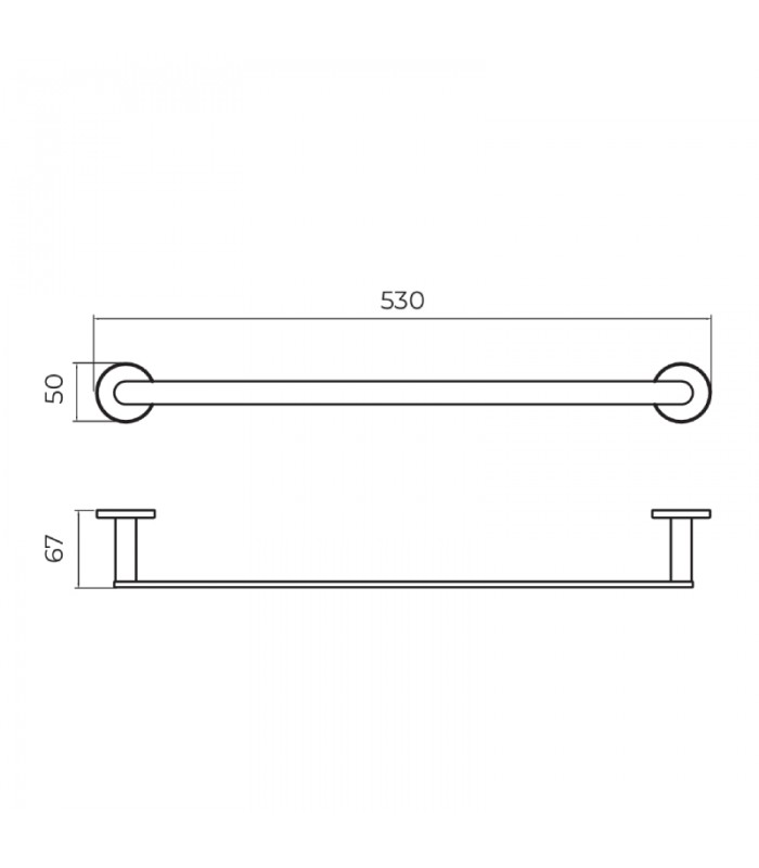 toallero-acero-s316-practic.jpg Toallero acero S.316 Practic 40 - Imagen 1