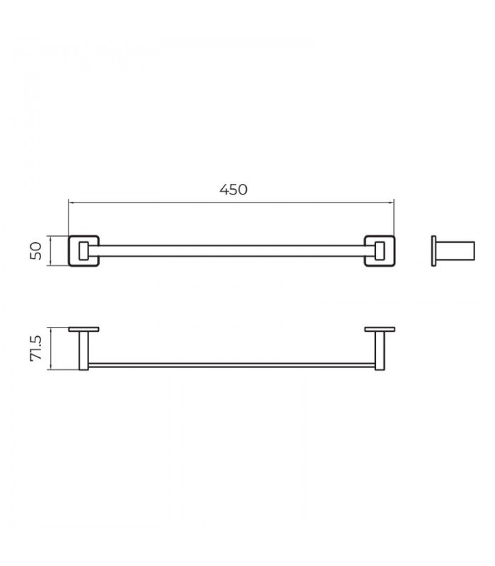 toallero-barra-black-gun-metal-technic.jpg Toallero barra black gun metal Technic 50 - Imagen 1