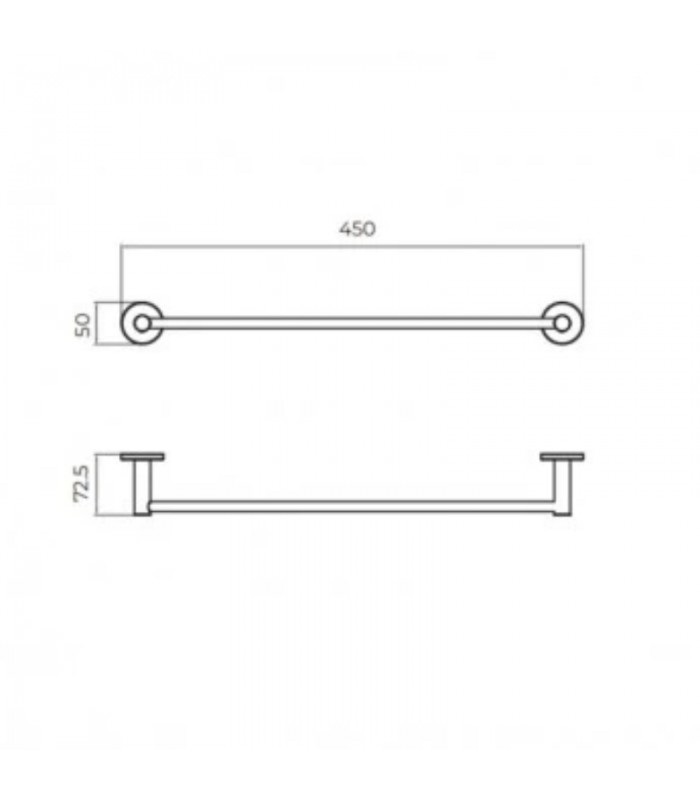 toallero-barra-cromo-essential.jpg Toallero barra cromo Essential 50 - Imagen 1