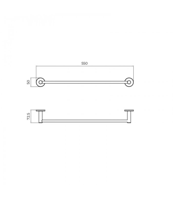 toallero-barra-negro-essential.jpg Toallero barra negro Essential 40 - Imagen 1