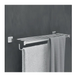 Toallero múltiple black gun metal Technic