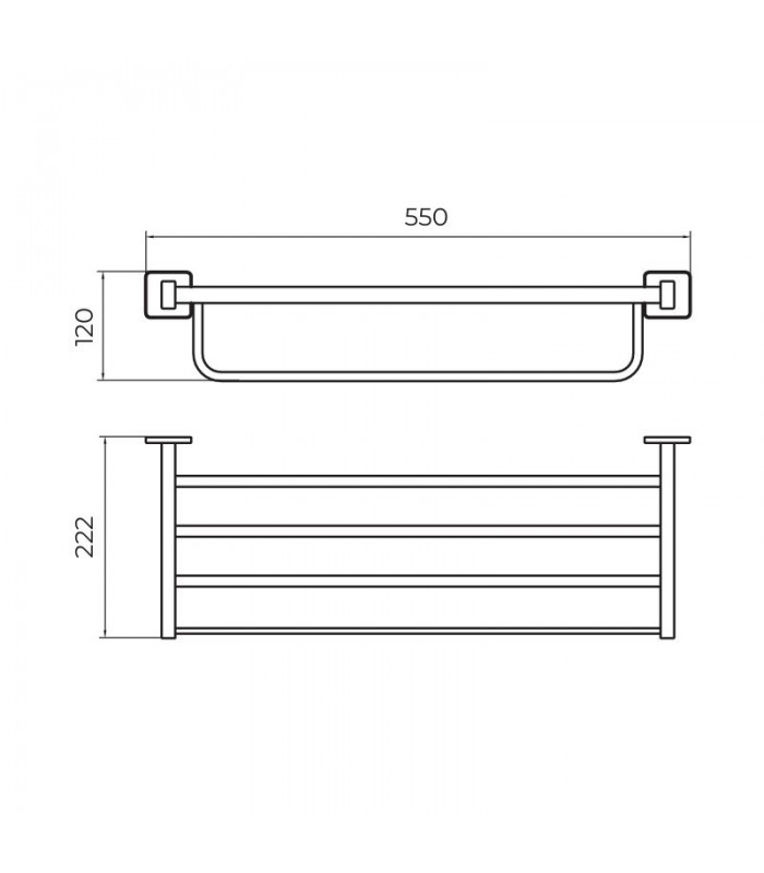 toallero-multiple-negro-technic.jpg Toallero múltiple negro Technic - Imagen 1