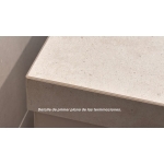 Encimera porcelánica para mueble de baño para lavabo sobreponer con faldón 4 cm - Imagen 18