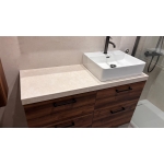 Encimera porcelánica para mueble de baño para lavabo sobreponer con faldón 4 cm - Imagen 21