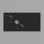 Encimera porcelánica para mueble de baño para lavabo sobreponer con faldón 4 cm - Imagen 22