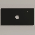 Encimera porcelánica para mueble de baño para lavabo sobreponer con faldón 4 cm - Imagen 23