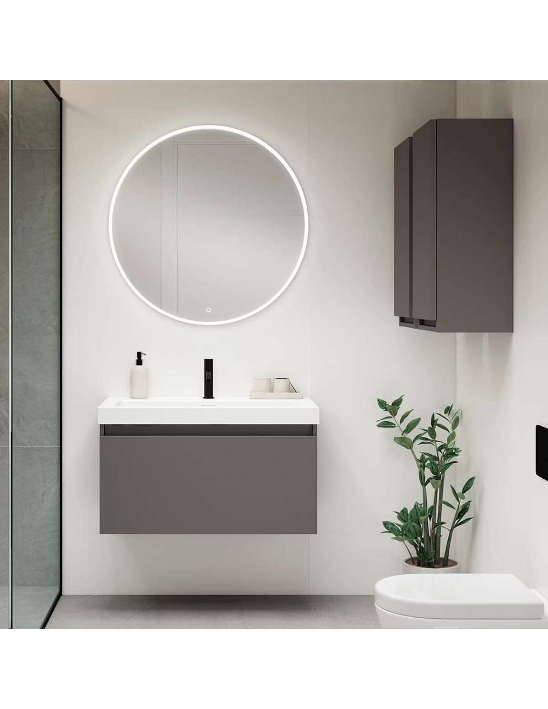 mueble-bano-box-de-1-cajon-de-60-100-de-visobath-h-40 Mueble de baño suspendido Box 1C de 40 Visobath