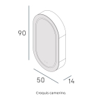 Camerino Mint de Manillons Torrent Led 50x90 - Imagen 4