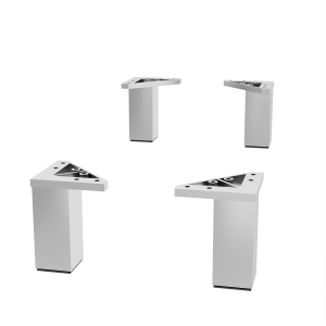 Juego 4 patas cromo de 10cm Cromo