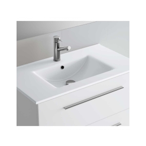 Lavabo encastrado SENO CENTRADO de cerámica