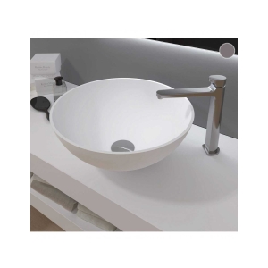 Lavabo Porcelana Bol Blanco Mate Sin Rebosadero Ø40