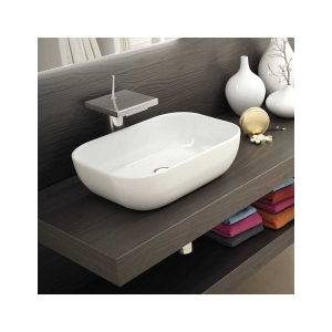 Lavabo sobre encimera EXTRA-FINO de cerámica Horus Mate