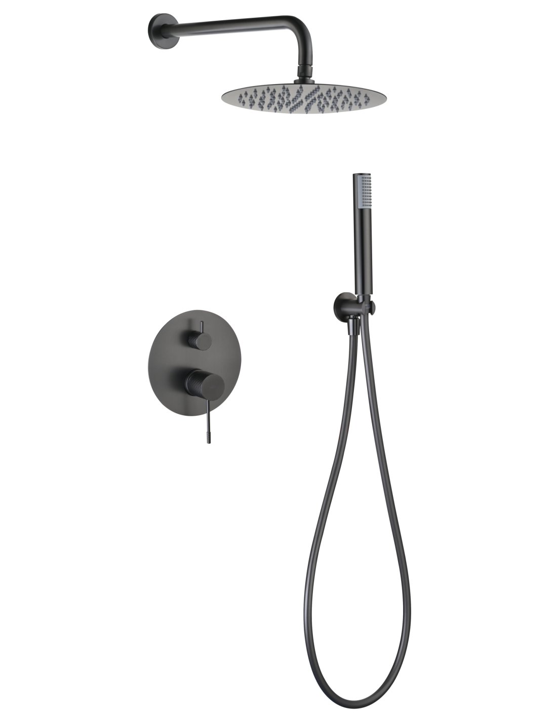 CONJUNTO DUCHA MONOMANDO EMPOTRADO GENOVA BLACK GUN METAL GPG053/BGM CONJUNTO DUCHA MONOMANDO EMPOTRADO GENOVA BLACK GUN METAL GPG053/BGM - Imagen 1