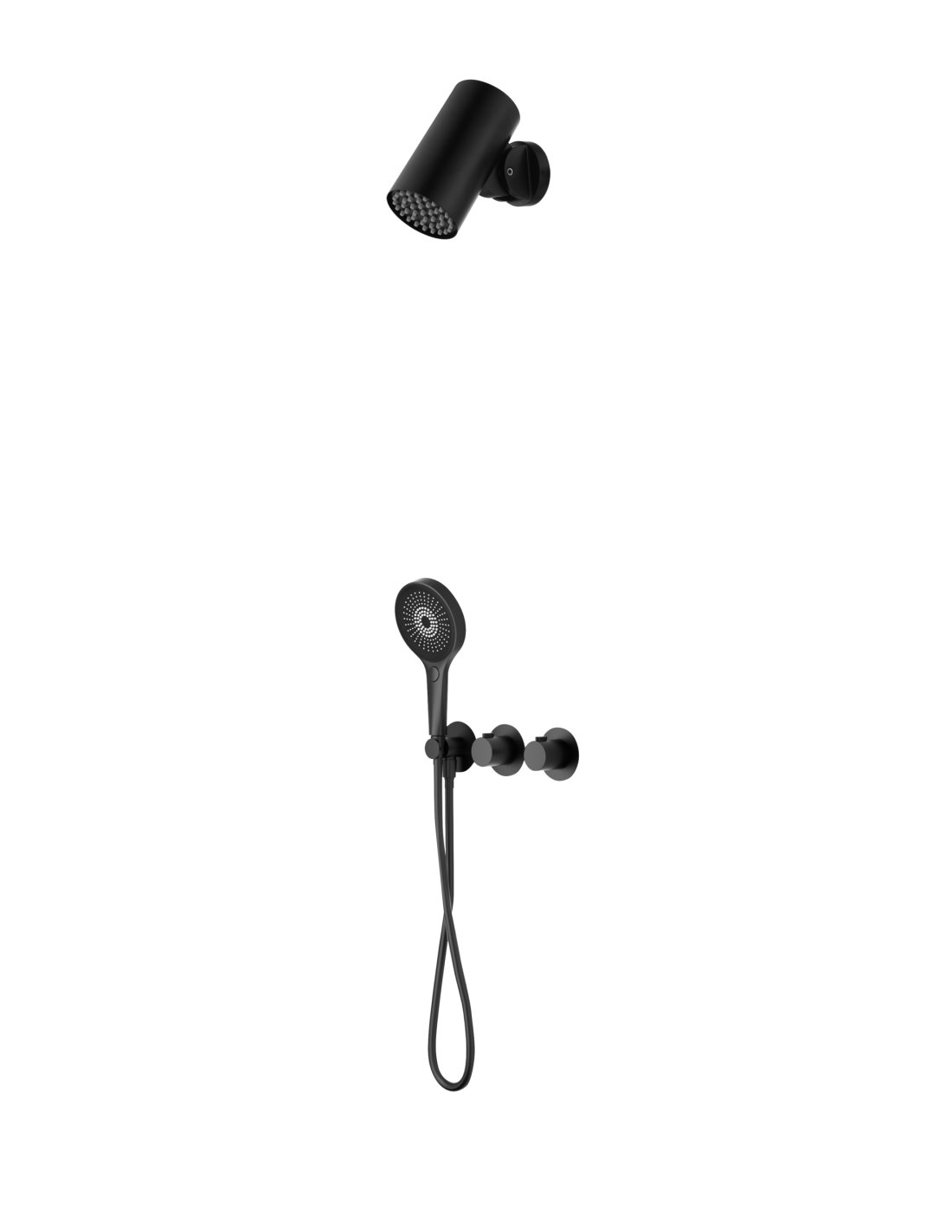 CONJUNTO DUCHA TERMOSTÁTICO EMPOTRADO AZORES NEGRO MATE GTA070/NG CONJUNTO DUCHA TERMOSTÁTICO EMPOTRADO AZORES NEGRO MATE GTA070/NG - Imagen 1