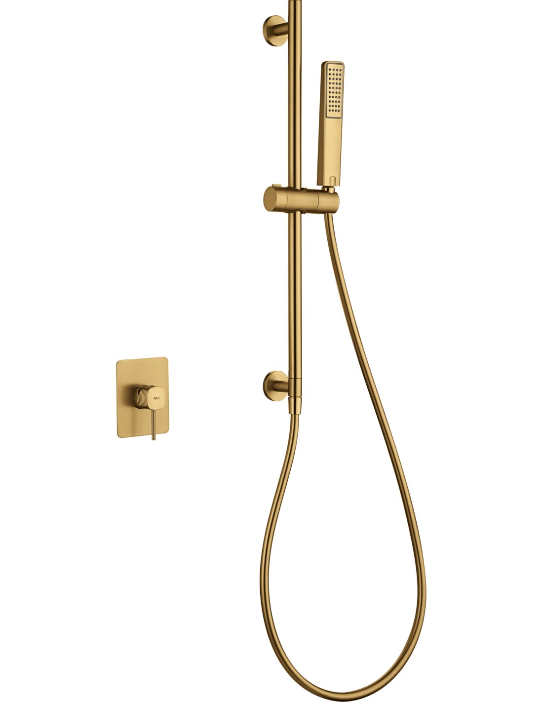 SET MONOMANDO EMPOTRADO 1 VÍA FIRENZE CON MANGO ORO CEPILLADO SMF065/OC SET MONOMANDO EMPOTRADO 1 VÍA FIRENZE CON MANGO ORO CEPILLADO SMF065/OC - Imagen 1