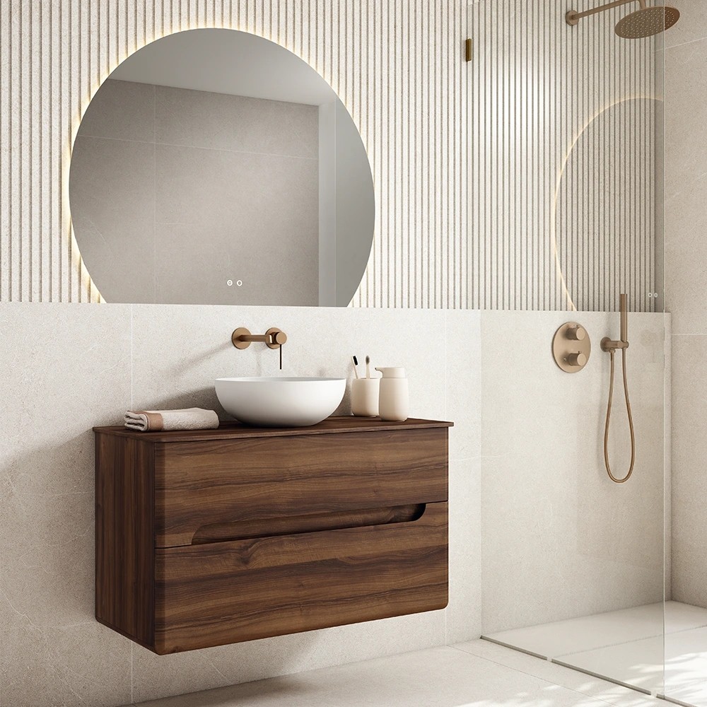 Onda TOP 297012 Mueble baño suspendido Onda de Visobath 2 Cajones 60-80-100-120 TOP